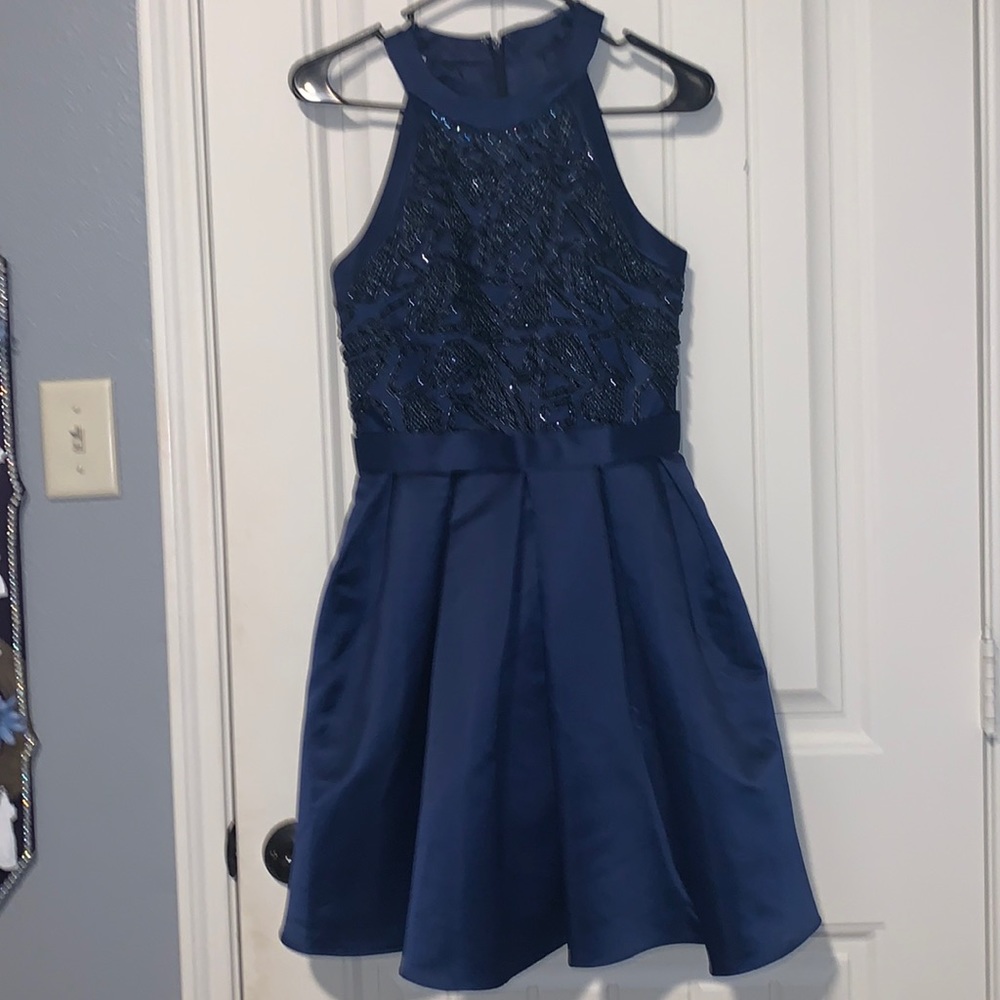 Polly USA Midnight blue prom dress